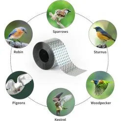 Way Holographic Reflective Bird Repellent Tape - 80m X 4.8cm - To Scare Birds 9 Way Holographic Reflective Bird Repellent Tape - 80m X 4.8cm - To Scare Birds -Indoor Flower Pot 98819557 3